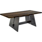 'Mister 2' Couchtisch, schwarz/ texas oak, 120 x 45 x 70 cm