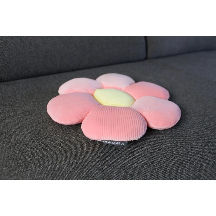 Magma Heimtex Dekokissen Formkissen Blume Minnie Cordsamt, gefüllt frische Farben leicht – Bild 3