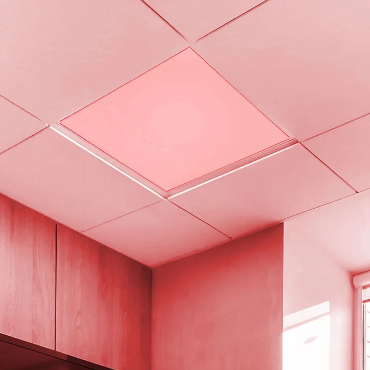 RGB LED Einbaupanel, 768 Lumen, warmweiß, Fernbedienung, L 30 cm – Bild 3