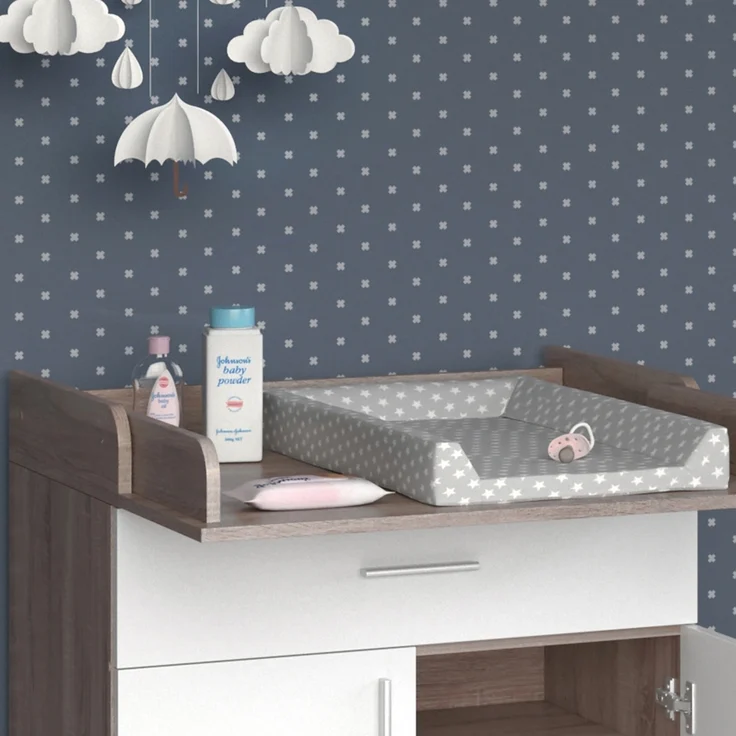 Wickelkommode Lena Weiß/Sonoma 75 x 100 cm Vicco – Bild 5