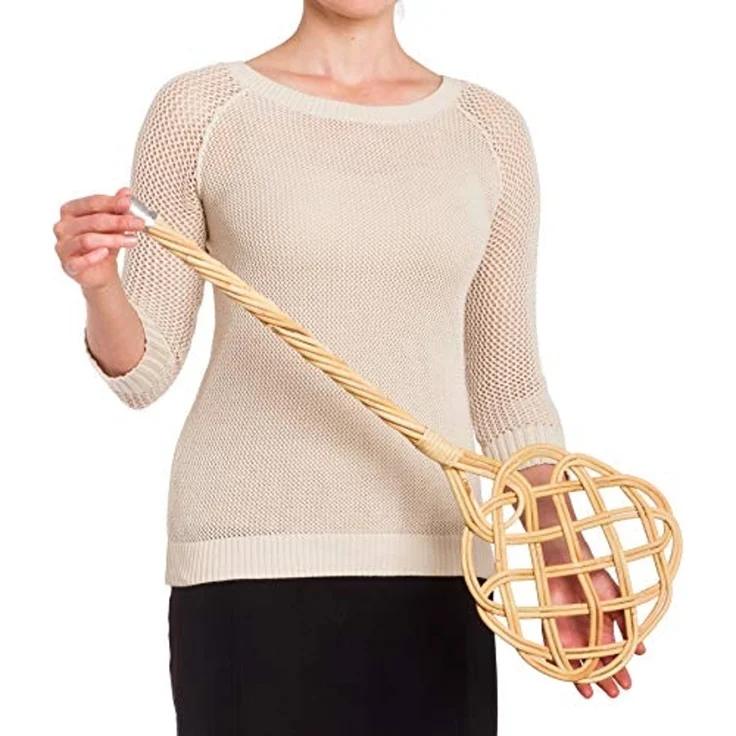 Redecker | Teppichklopfer Peddigrohr 75cm Polsterklopfer Ausklopfer 2-fädig – Bild 3
