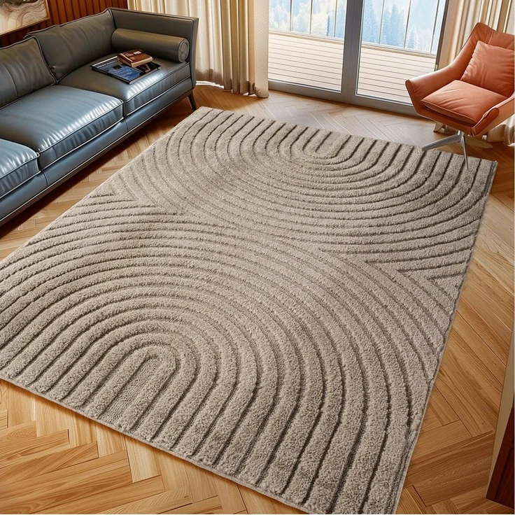 Ayyildiz Teppiche Teppich ART 1122, auch als Läufer und in Rund erhältlich, rechteckig, Höhe: 8 mm, Boho Design, 3D Optik, Struktur Hoch Tief, skandinavisch, Wohnzimmer – Bild 1