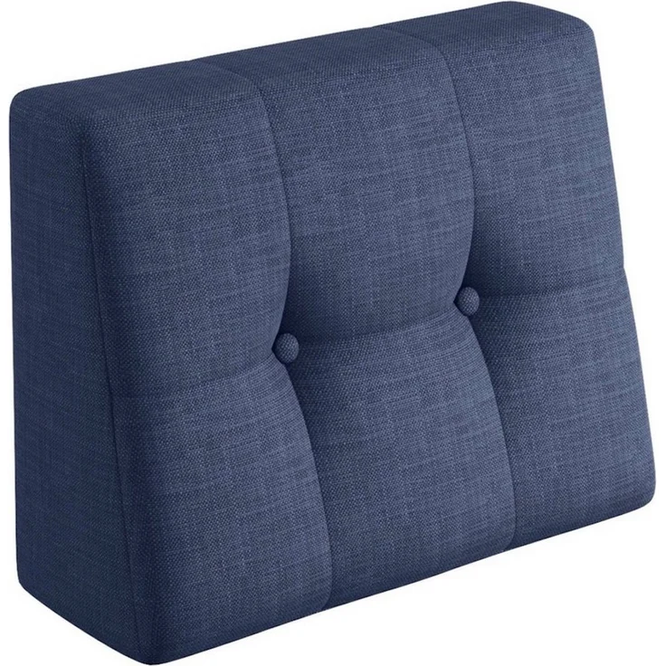 sunnypillow Rückenkissen Palettenkissen gesteppt Seitenkissen 60x40x20/10cm, Blau – Bild 1