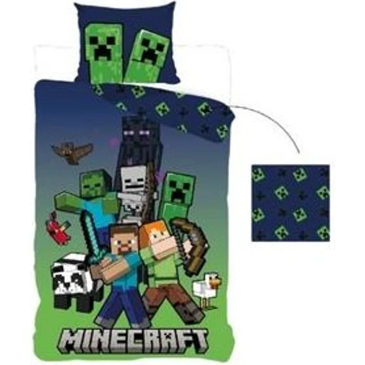 Minecraft Bettwäsche Wendebettwäsche ideal für kleine Minecraft Fans 135x200 cm – Bild 4