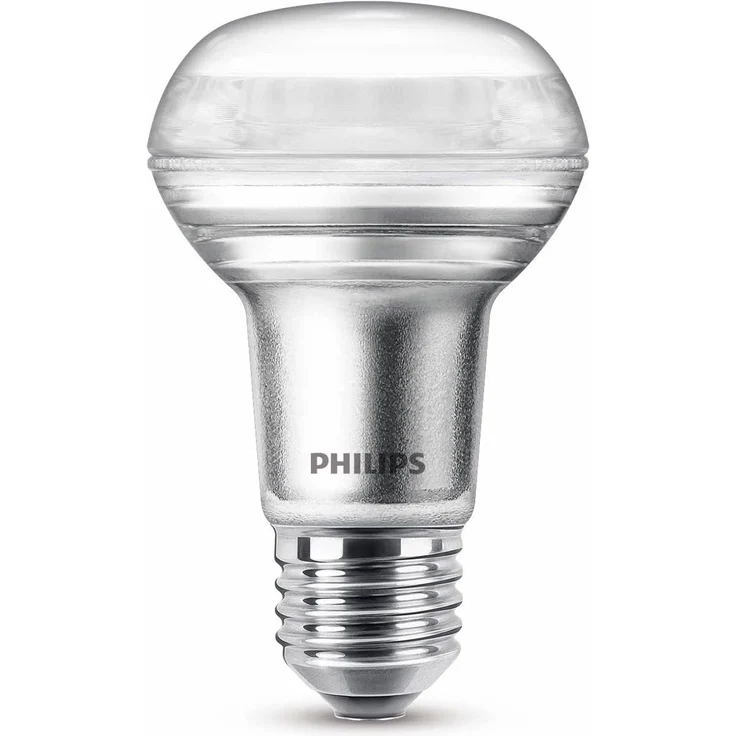 Philips LED Classic E27 Lampe, 40 W, Reflektor, R63, silber, warmweiß, 1 Stück (1er Pack) – Bild 3