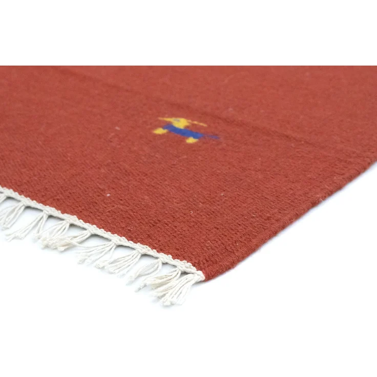 Kelim Teppich - Trendy 180x120 cm - rot – Bild 3