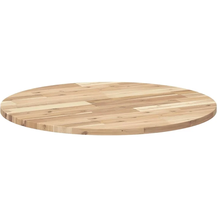 vidaXL Tischplatte Rund Ø70x2 cm Massivholz Akazie 4008685 – Bild 5