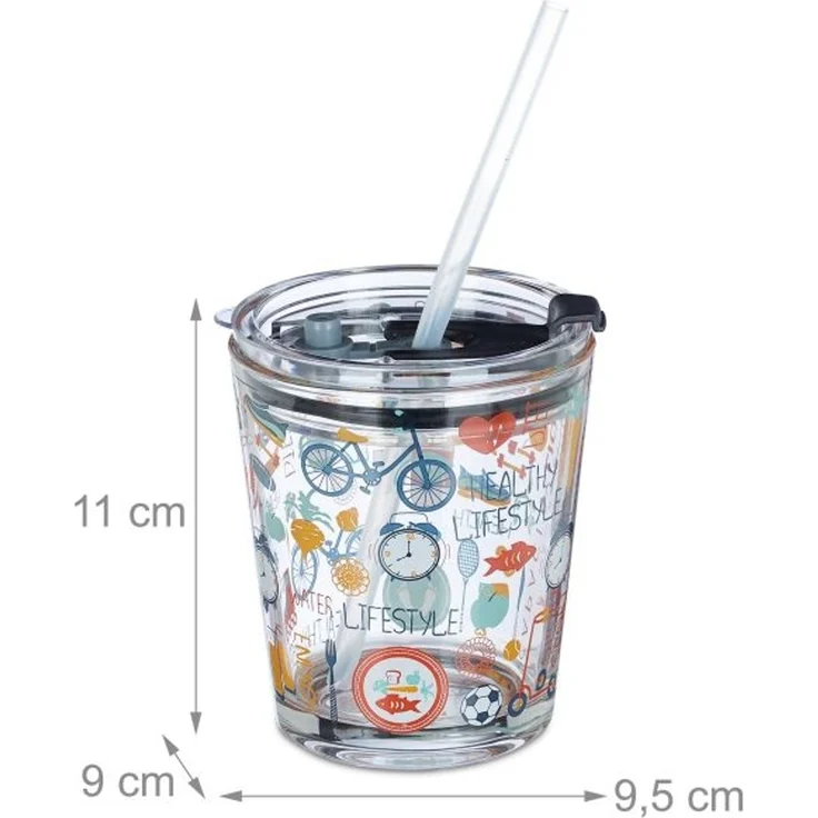 4er Set Glasbecher Sport-Motiv – Bild 4