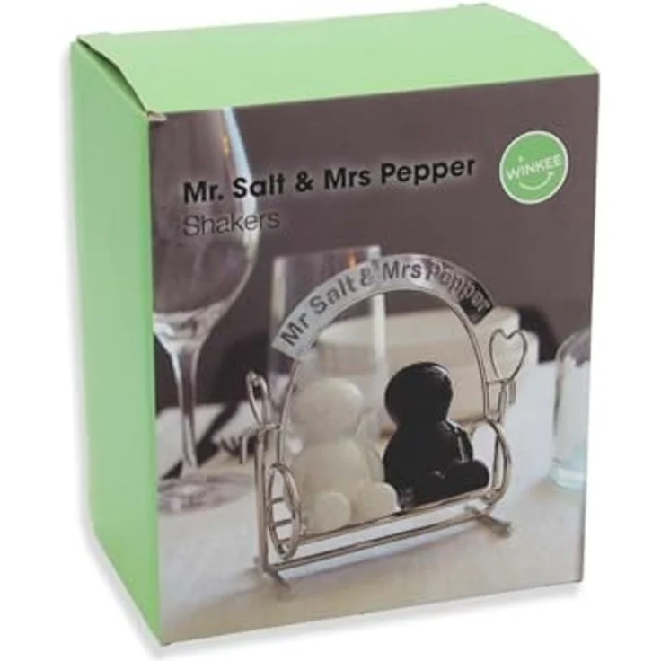 Winkee Salz- / Pfefferstreuer Winkee - Mr. Salt & Mrs. Pepper, Das süße Gewürzstreuer Brautpaar – Bild 5