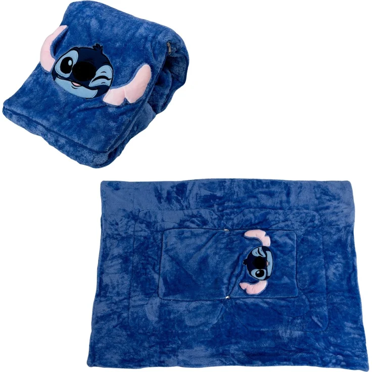 Disney Lilo & Stitch 2-in-1 Kissen und Decke für Kinder 100 × 150 cm – Bild 1