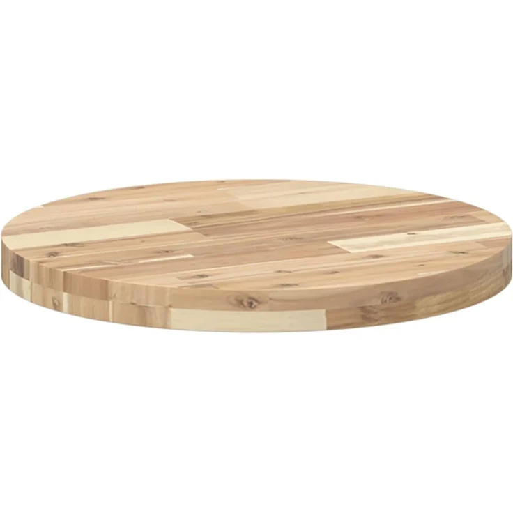 vidaXL Tischplatte Rund Ø50x4 cm Massivholz Akazie 4008689 – Bild 5