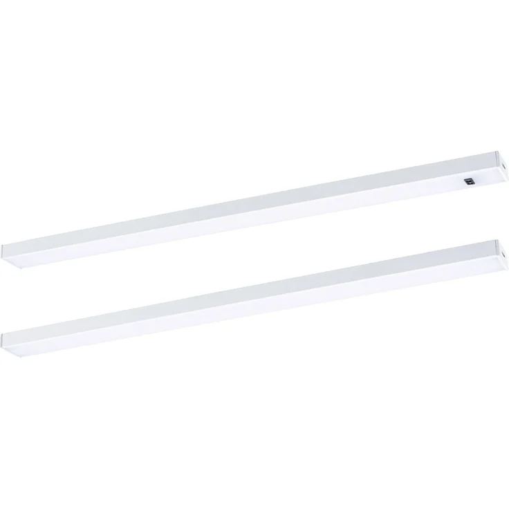 LED Unterschrankleuchte Inline Starterset 3000K dimmbar 2x4W 350x26mm 2x350lm 230/24V Weiß matt – Bild 1
