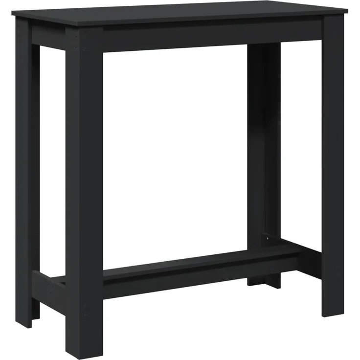vidaXL Bartisch Schwarz 102x50x103,5 cm Holzwerkstoff 854410 – Bild 1