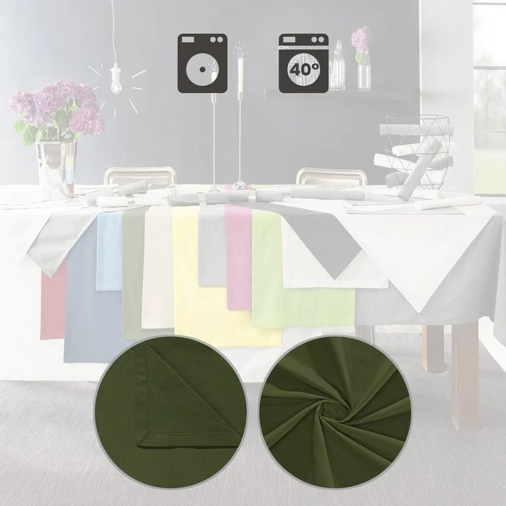 REDBEST Platzset Tischset "Seattle" 6er-Pack, Baumwolle Uni – Bild 2