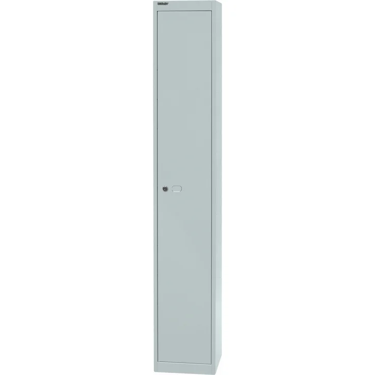 Bisley Garderobenschrank Office, 1 Abteil, 1 Fach, T 305 mm, Farbe lichtgrau – Bild 3