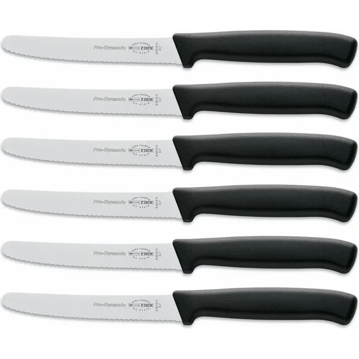 F. DICK Messer-Set F. DICK Allzweckmesser-Set ProDynamic 6x Messer schwarz 11 cm