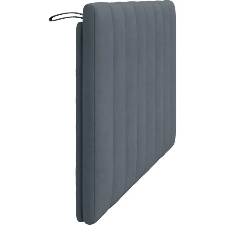 vidaXL Kopfteil-Kissen Dunkelgrau 140 cm Samt 374670 – Bild 6
