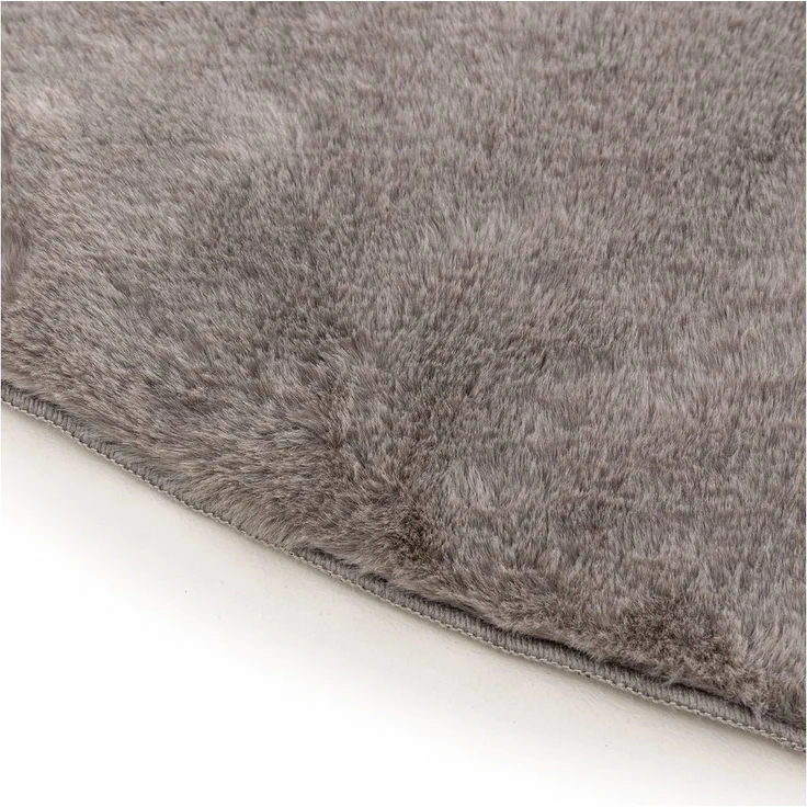 Interiyou Fellteppich Fargo, Rund, Höhe: 11 mm, Teppich Wohnzimmer, waschbar, pflegeleicht, Anti-Rutsch-Rückseite – Bild 3