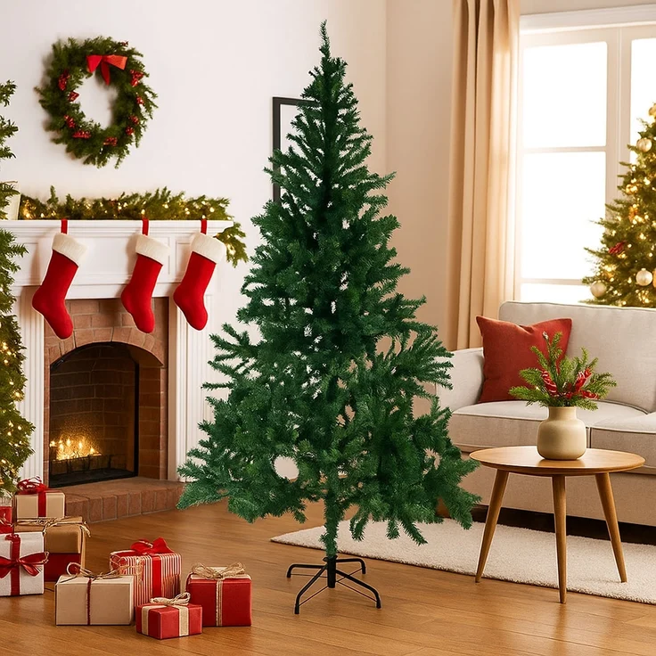 Weihnachts-Tannenbaum, grün, Ständer, H 210 cm – Bild 5