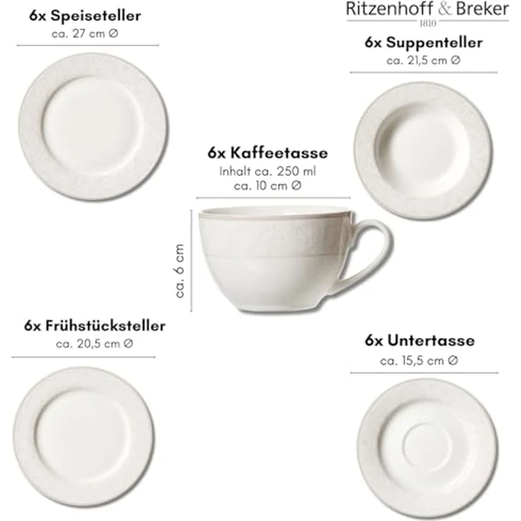 Ritzenhoff & Breker Isabella Kombiservice 30-teilig – Bild 4