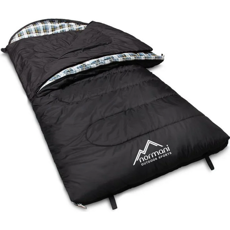 normani Deckenschlafsack Outdoor-Schlafsack Extrem 4-In-1 Antarctica, bis -40°C 500 + 250 g/m² Füllung – Bild 4