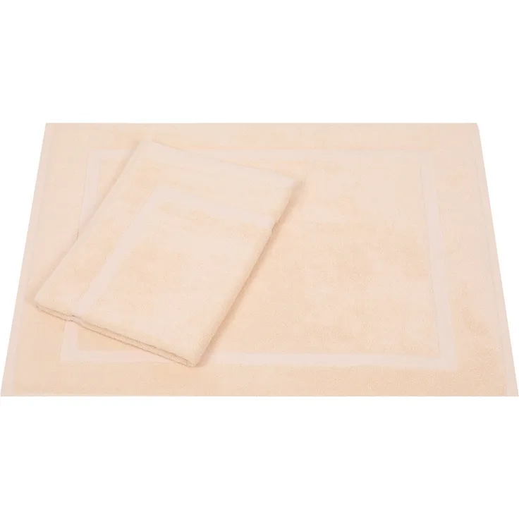 Betz Badematte 2 Stück Badvorleger Premium Badteppich Größe 50x70 cm, unbeschichtet, beidseitig nutzbar, beidseitig nutzbar, Baumwolle, Qualität 650g/m²