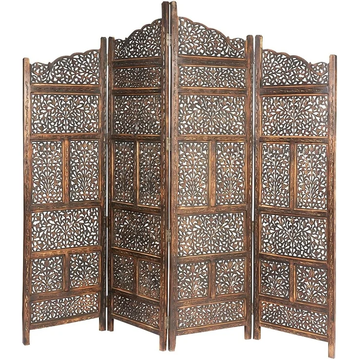Marrakesch Orient & Mediterran Interior Paravent Orientalischer Paravent Saraswati 180cm, Raumteiler, Sichtschutz, Handarbeit – Bild 2