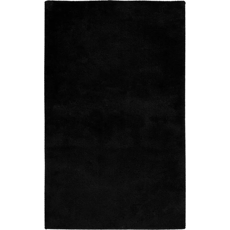 Badematte LAURA schwarz BL 67x110 cm schwarz Badteppich Badvorleger Duschvorleger Duschmatte Badeteppich