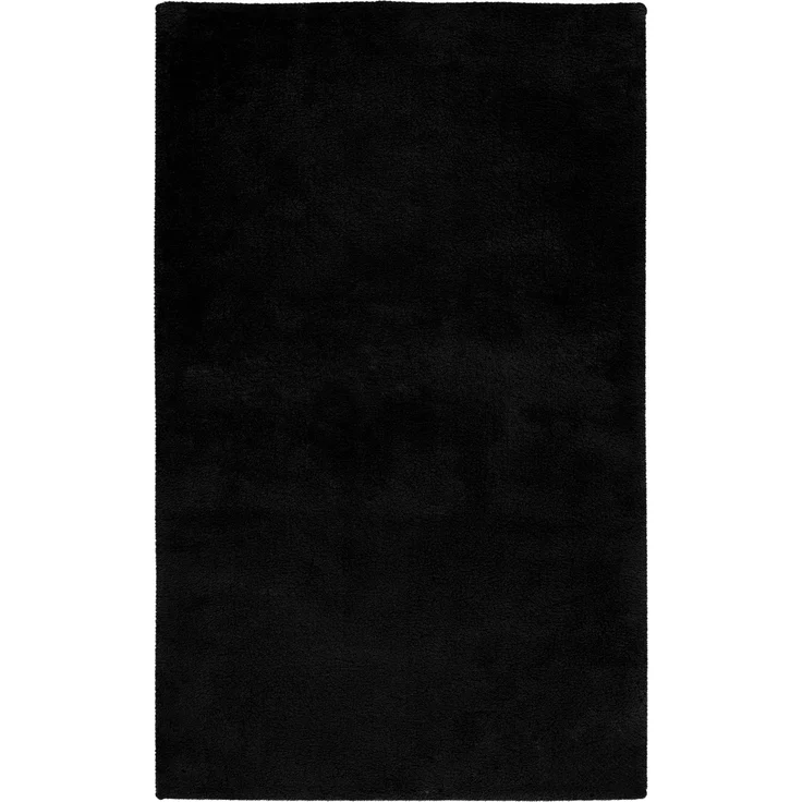 Badematte LAURA schwarz BL 67x110 cm schwarz Badteppich Badvorleger Duschvorleger Duschmatte Badeteppich – Bild 1
