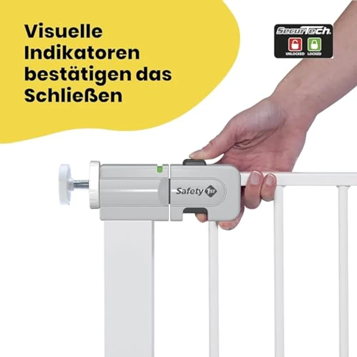 Safety 1st - Secure Tech Einfach Schließen Metal Gate White (Versand aus UK) – Bild 7