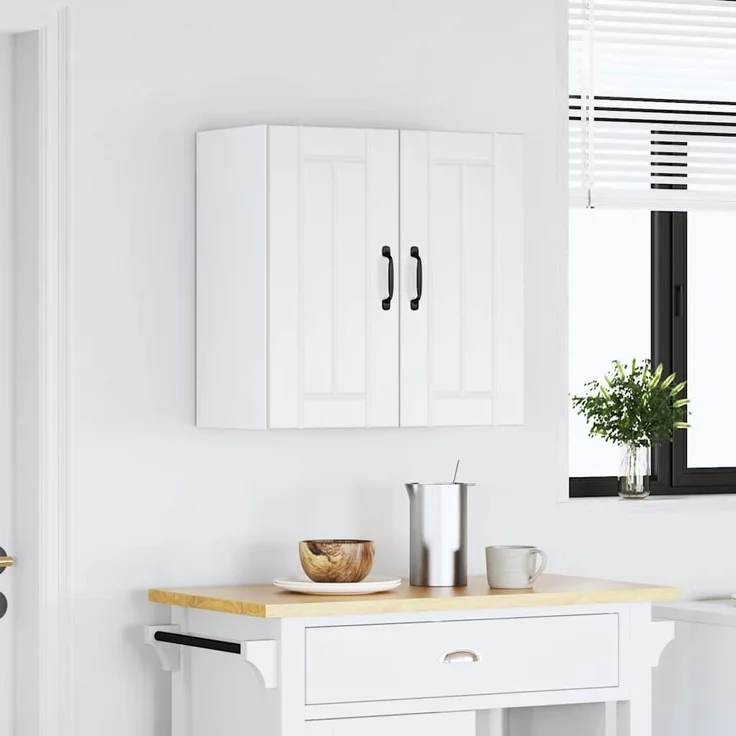 vidaXL Küchen-Hängeschrank Lucca Weiß Holzwerkstoff 853817 – Bild 3