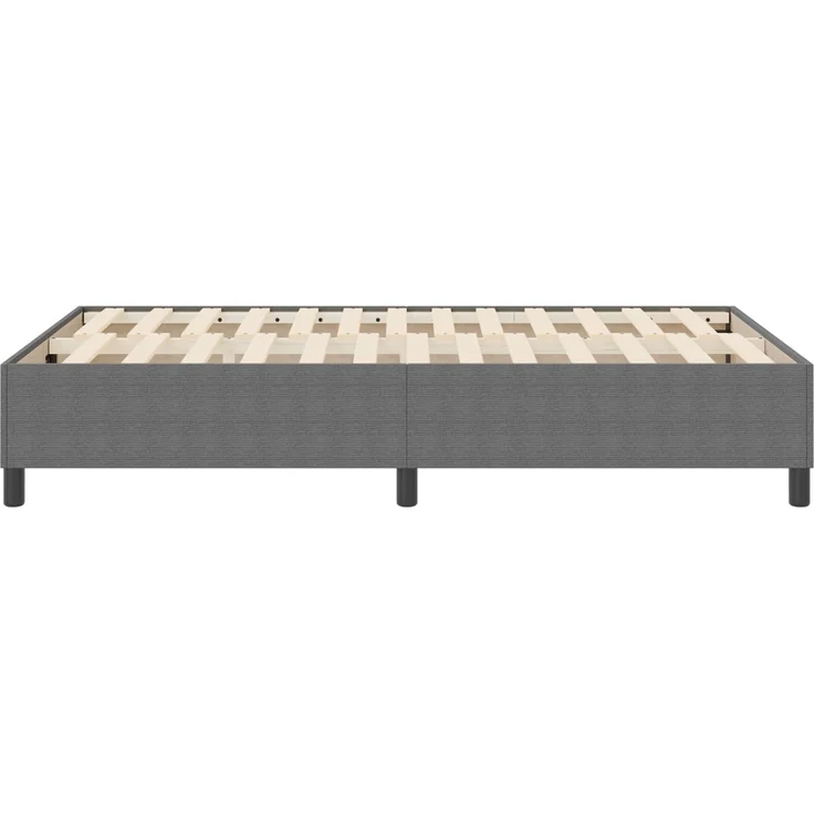 vidaXL Plattformbettgestell Hellgrau 120 x 200 cm Cordstoff 3337402 – Bild 6