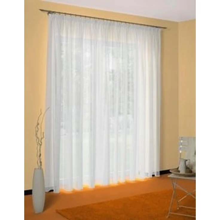 Wirth Gardine Gerty, Faltenband (1 St), halbtransparent, Sablé, Store – Bild 6