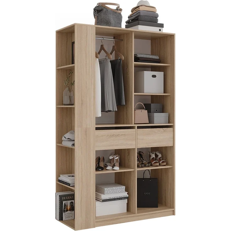 Kleiderschrank Elmo Sonoma 50 x 200 cm 2er Set Vicco – Bild 6
