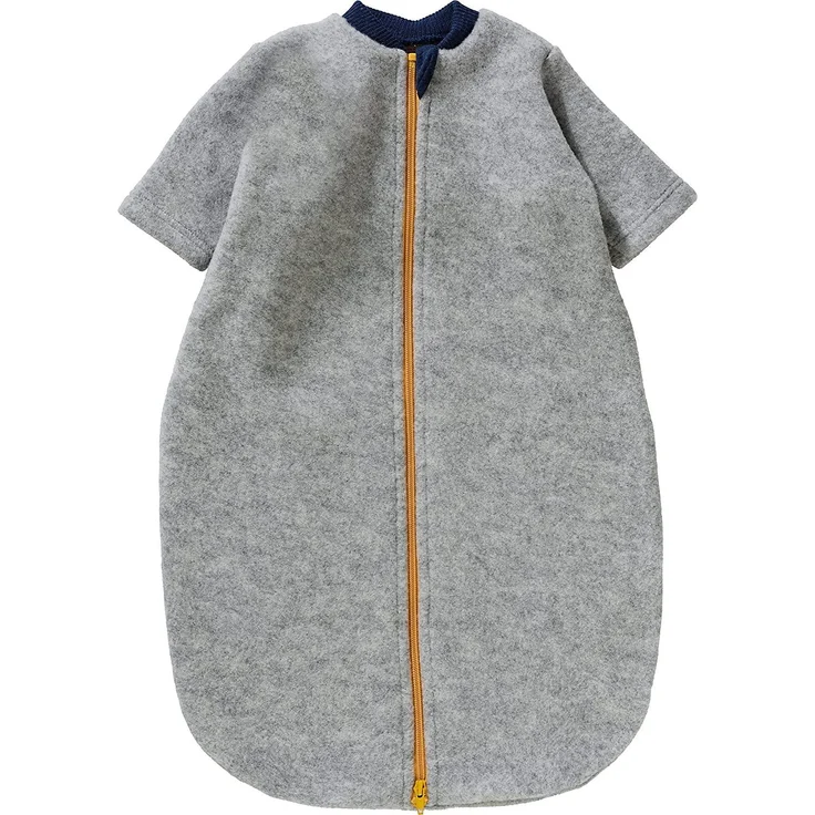 Engel Baby Schlafsack Langarm Wollfleece hellgrau melange - Gr??e 62/68 Kinder – Bild 1