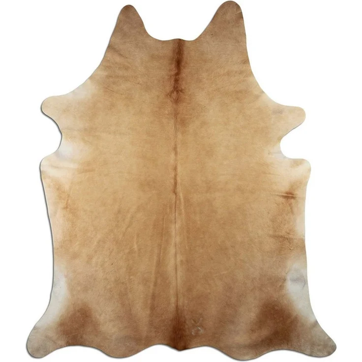 Livorio Fellteppich - beige, Kuhfell, Premium Kuhfell Teppich,Rinderfell,Echtfell – Bild 1