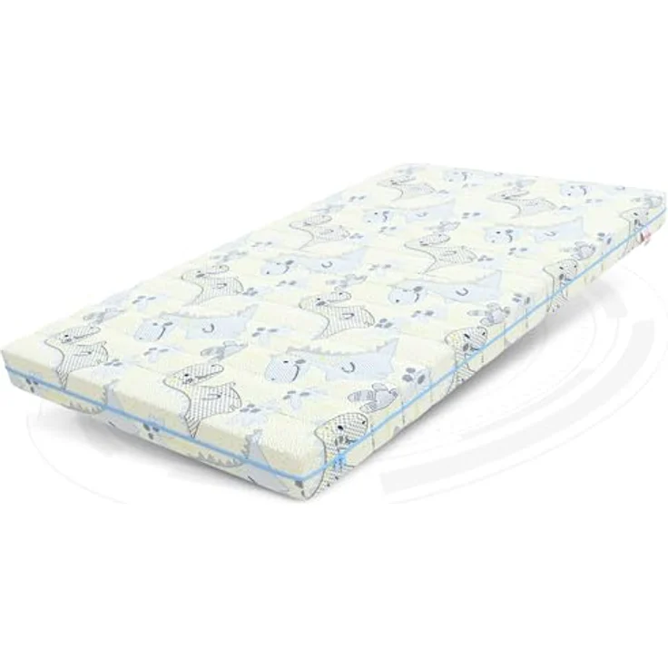 FDM Somnia Kindermatratze 80x190 cm Kaltschaummatratze Höhe 10 cm Härtegrad H3 Öko-Tex Allergikergeeignet Bezug Waschbar Matratzenbezug Dino – Bild 2
