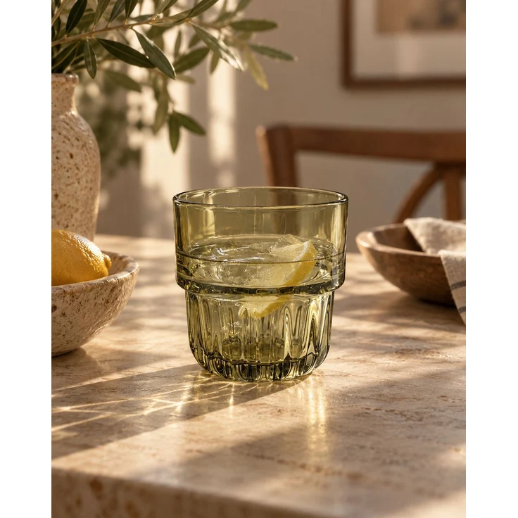 Das Faceted Trinkglas - Grün – Bild 2