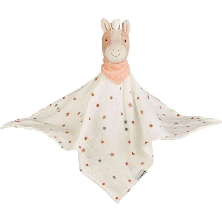 Sterntaler Schmusetuch L Pferd Sunny - Baby Kuscheltuch aus weichem Stoff - Baby und Kinder Schnuffeltuch zum Kuscheln und Greifen - Kuscheltier für zu Hause & Unterwegs, ecru