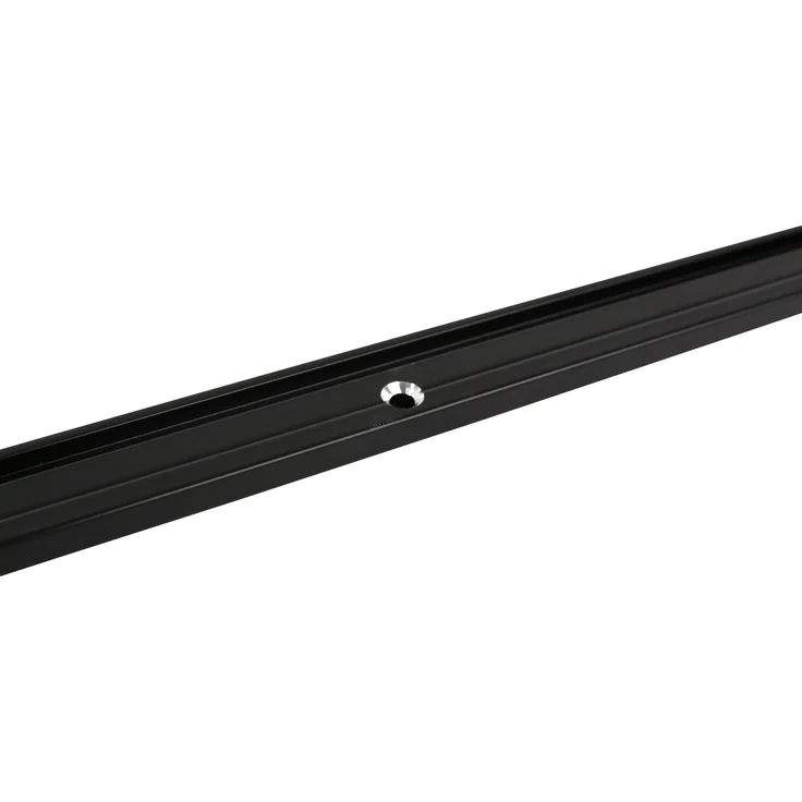 Deco-Raum Gardinenschiene Minimal, 1-läufig, Wunschmaßlänge, kürzbar, Deckenmontage, verschraubt, Aluminium, Komplett-Set vorgebohrt – Bild 7