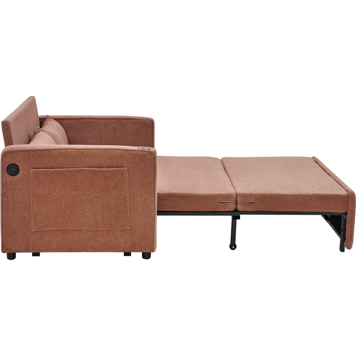 ZUBALIYA Sofa mit USB - Anschluss, für Wohnzimmer und Apartments, mit stabilem Untergestell, für den täglichen Gebrauch, Blau – Bild 16