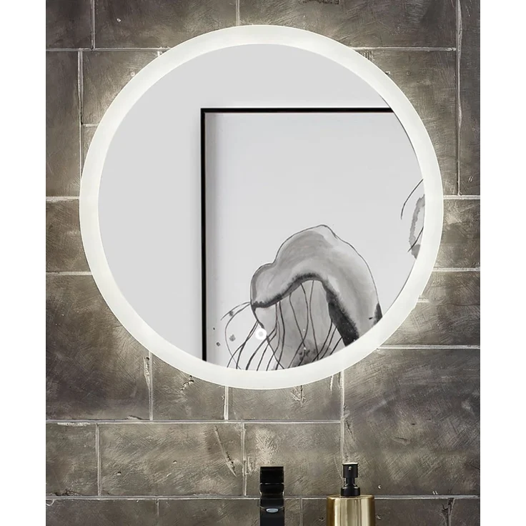 Badezimmer Spiegel Glide mit LED Beleuchtung rund 60 cm – Bild 2