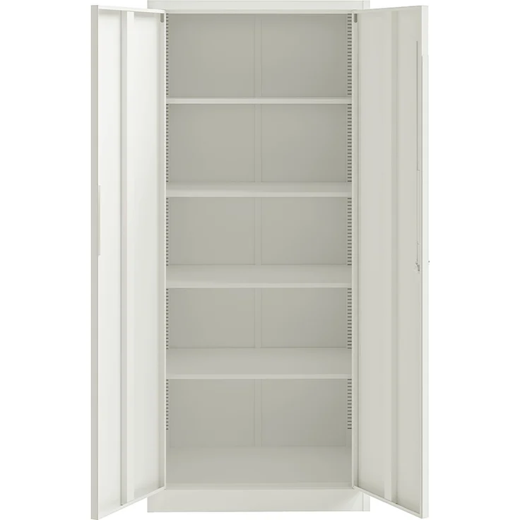 STEELSØN 'Regulus' Aktenschrank, Metall, weiß, 175x40x80 cm, abschließbar, Metallschrank mit 5 Fächern, geeignet als Werkzeugschrank – Bild 13