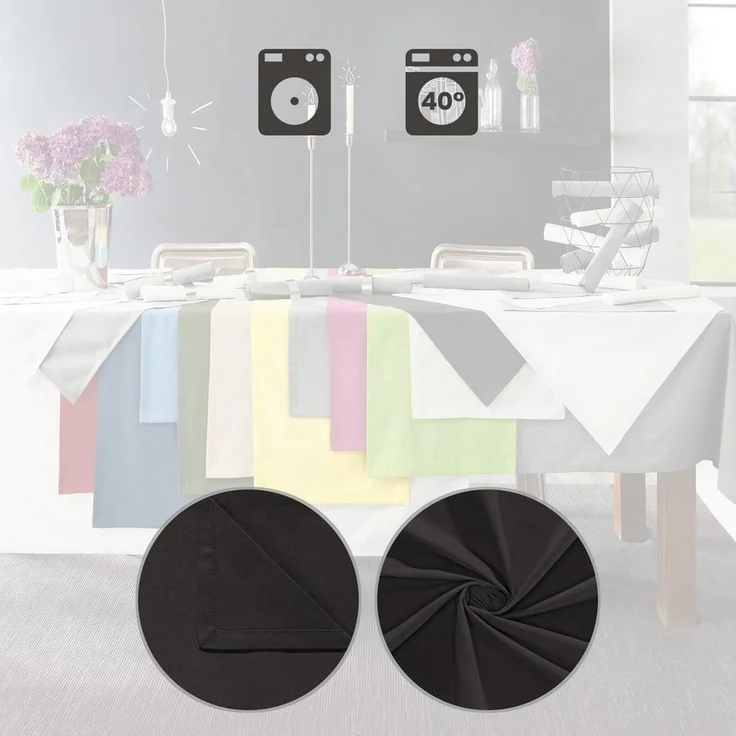 REDBEST Platzset Tischset "Seattle" 6er-Pack, Baumwolle Uni – Bild 2