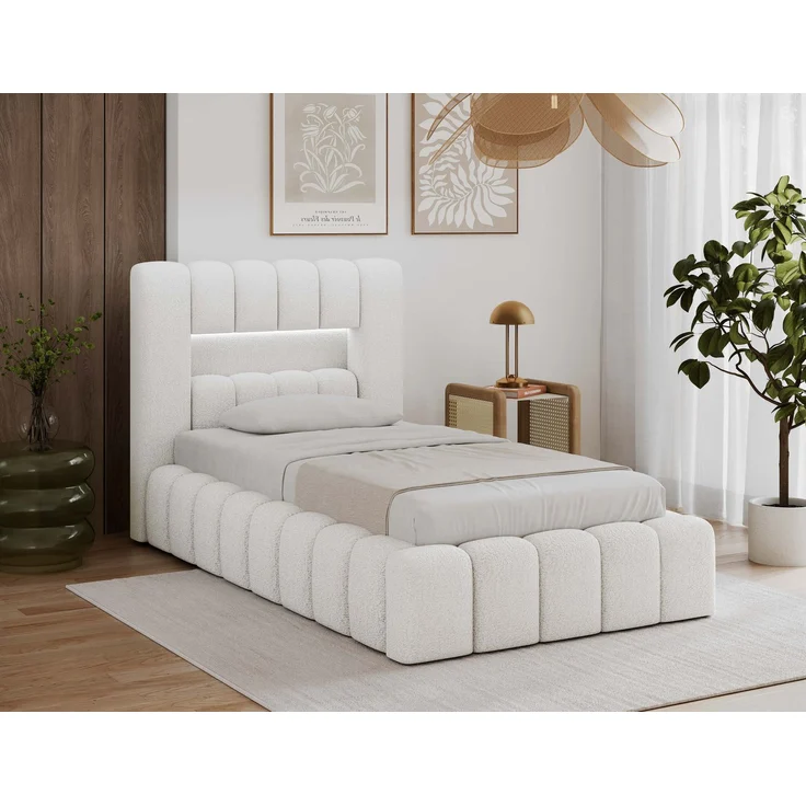 Bett Lamica 90x200 + Holzrahmen/Standardlift/ Box für Bettzeug – Royal – Bild 2