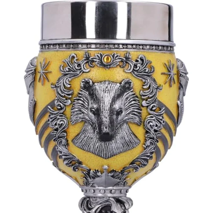 Nemesis Now Weinglas Harry Potter Kelch Hufflepuff, handbemalter Kelch – Bild 7