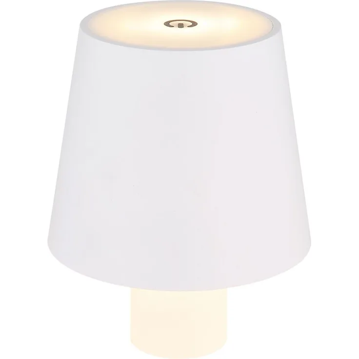 Tischlampe kabellos mit Akku Touch Dimmer Tischleuchte Dimmbar Weiß 58438WS