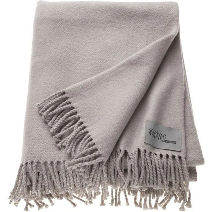 Wohndecke Basics, SCHÖNER WOHNEN-Kollektion, mit Fransen, Kuscheldecke – Bild 3