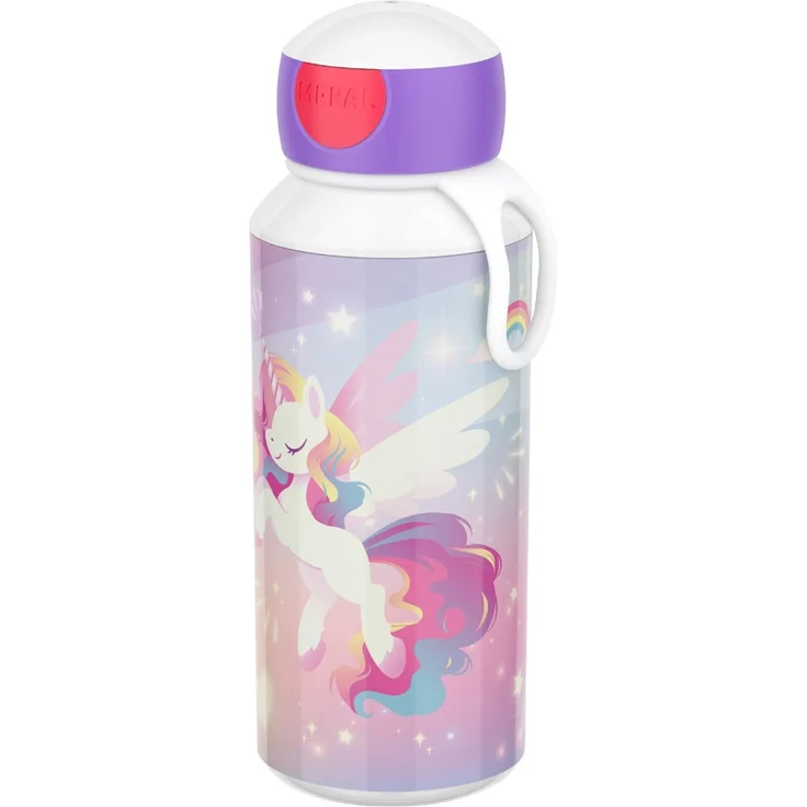 Mepal CAMPUS Trinkflasche Pop-Up 400 ml Unicorn Glow (2025) – Bild 2