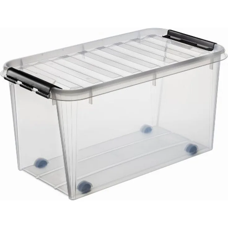 Orthex Aufbewahrungsbox Hobby Box 70 m. Deckel & Rollen, Mit Deckel, Stapelbar